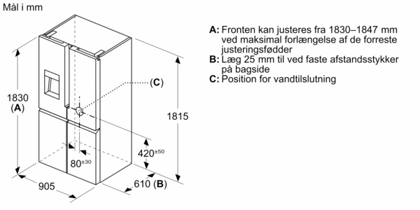 Siemens KF96DPPEA Køl/frys kombination Siemens KF96DPPEA Køl/frys kombination
